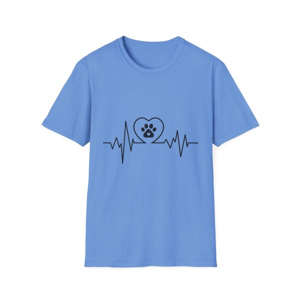 Dog Paw Heartbeats Version 1 - Unisex T-Shirt - Image 29