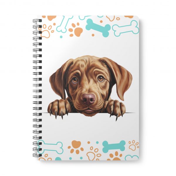 Labrador Retriever Wirobound Softcover Notebook, A5 - Image 2