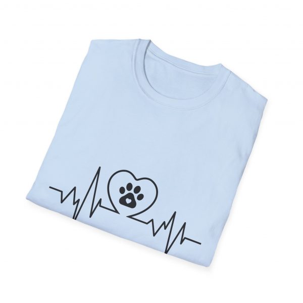 Dog Paw Heartbeats Version 1 - Unisex T-Shirt - Image 28