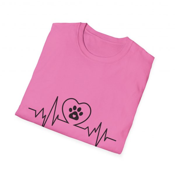 Dog Paw Heartbeats Version 1 - Unisex T-Shirt - Image 48
