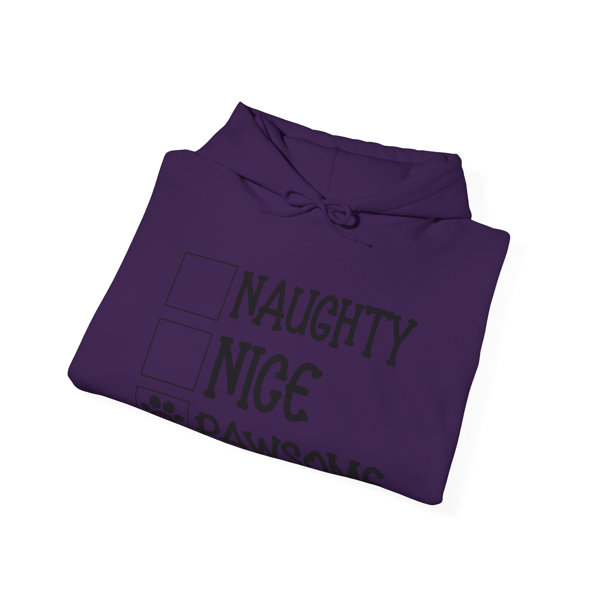Nice, Naughty, Pawsome Unisex Heavy Blend™ Hooded Sweatshirt - Image 44