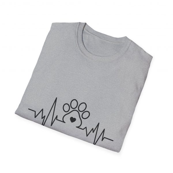 Dog Paw Heartbeats Version 2 - Unisex T-Shirt - Image 20