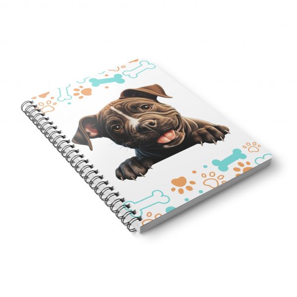 Staffordshire Bull Terrier (Staffy) Wirobound Softcover Notebook, A5 - Image 5