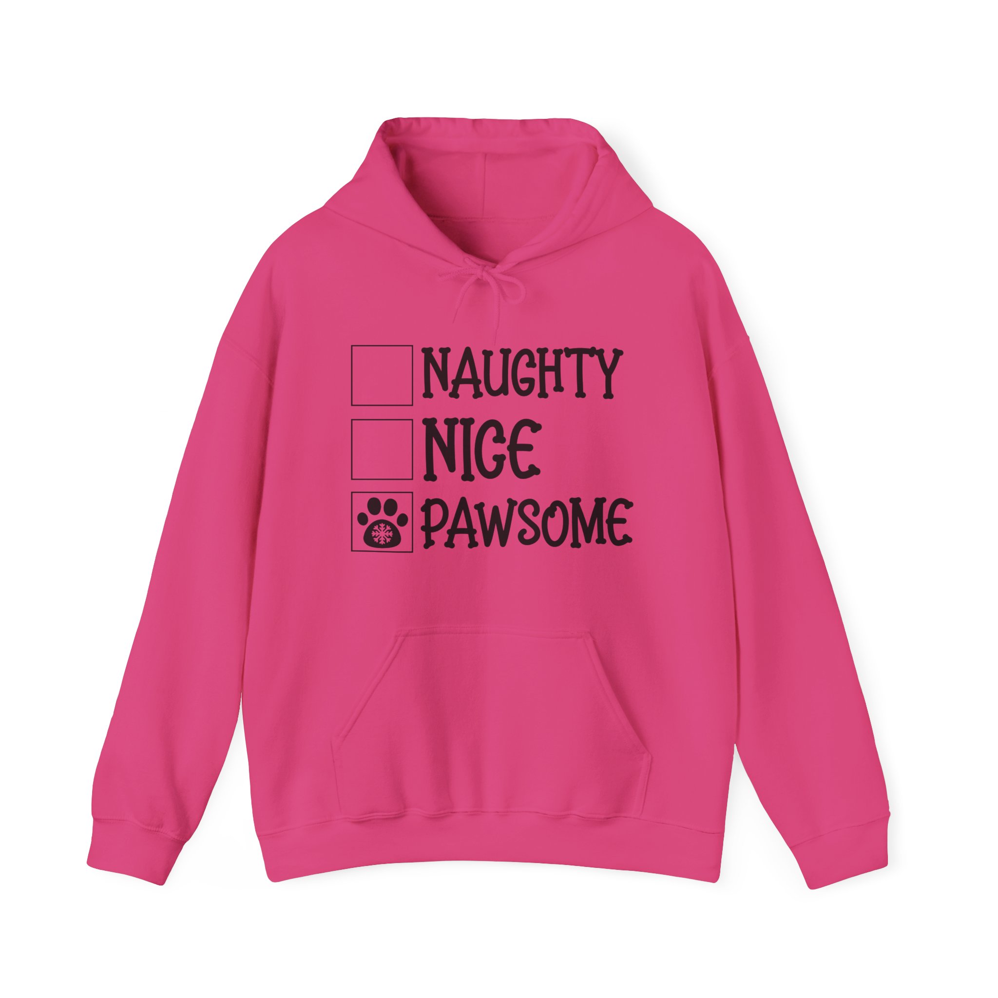 Nice, Naughty, Pawsome Unisex Heavy Blend™ Hooded Sweatshirt - Image 49