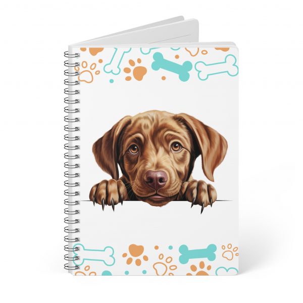 Labrador Retriever Wirobound Softcover Notebook, A5 - Image 4