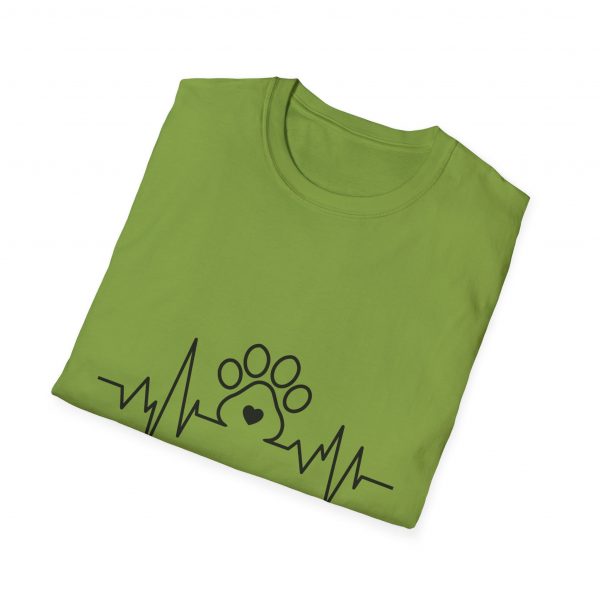 Dog Paw Heartbeats Version 2 - Unisex T-Shirt - Image 28