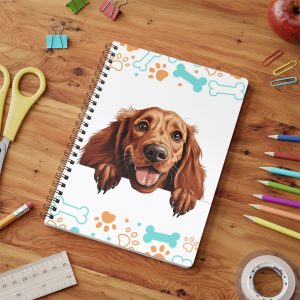 Irish Setter Wirobound Softcover Notebook, A5