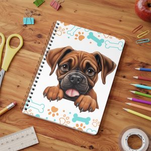 Boxer Wirobound Softcover Notebook, A5