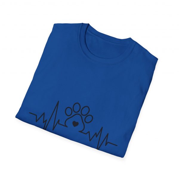 Dog Paw Heartbeats Version 2 - Unisex T-Shirt - Image 48