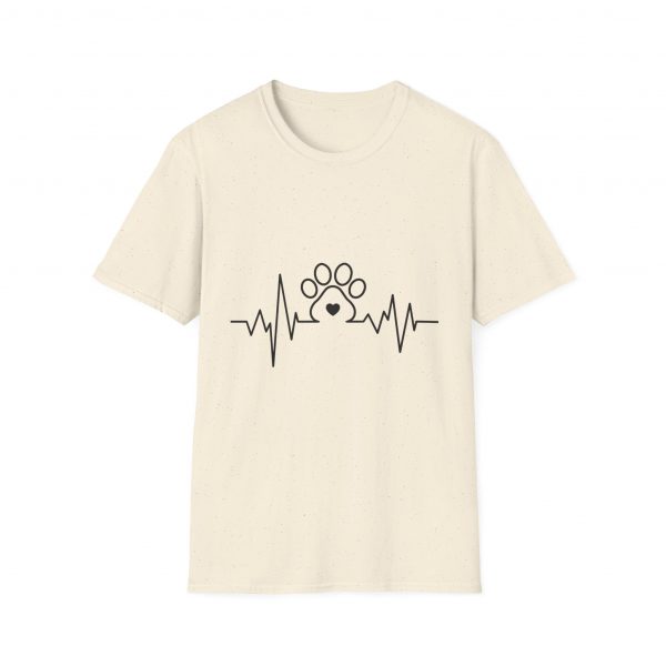 Dog Paw Heartbeats Version 2 - Unisex T-Shirt - Image 21
