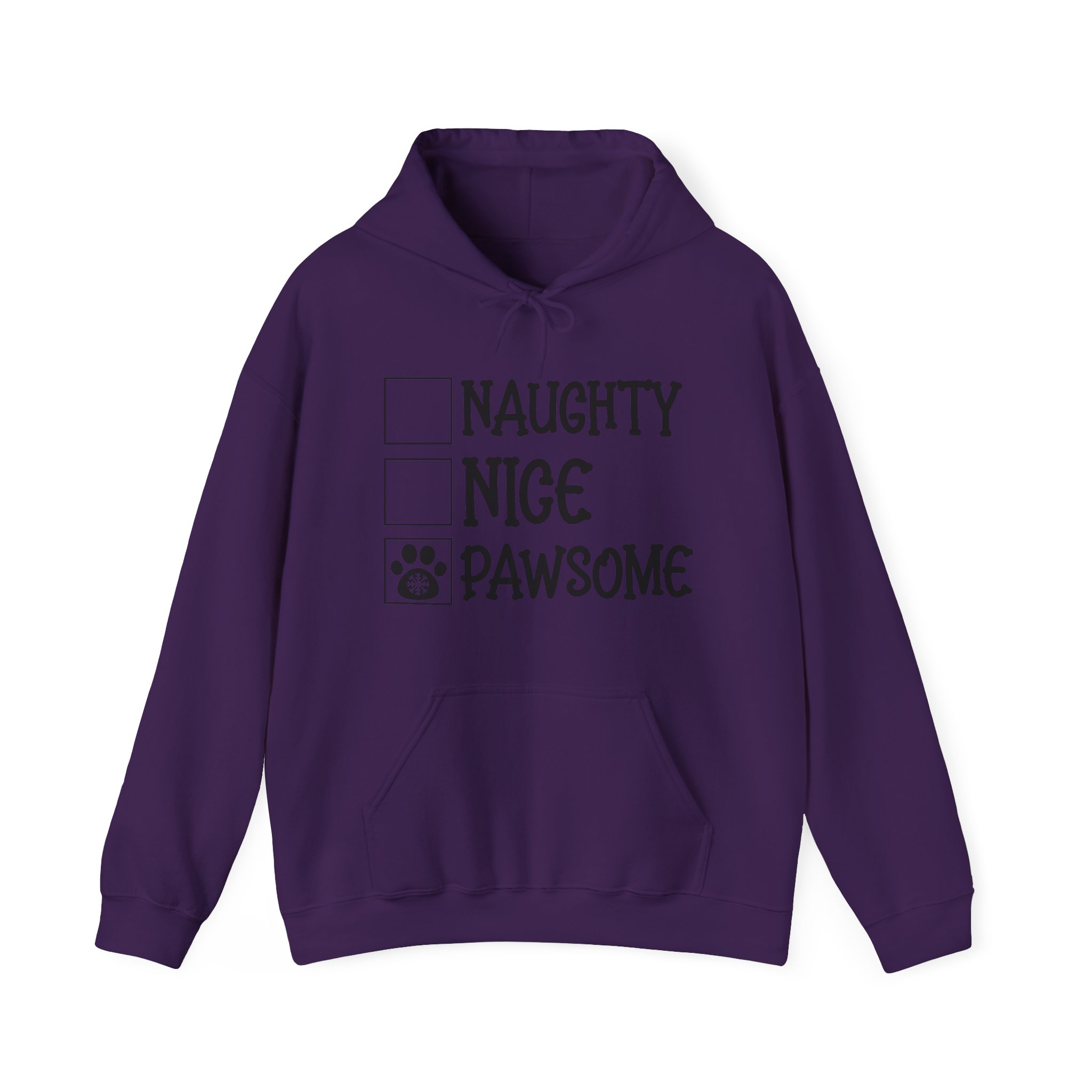 Nice, Naughty, Pawsome Unisex Heavy Blend™ Hooded Sweatshirt - Image 41