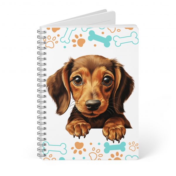 Dachshund Wirobound Softcover Notebook, A5 - Image 4