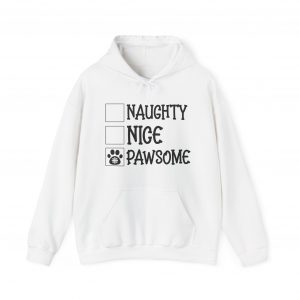 Nice, Naughty, Pawsome Unisex Heavy Blend™ Hooded Sweatshirt
