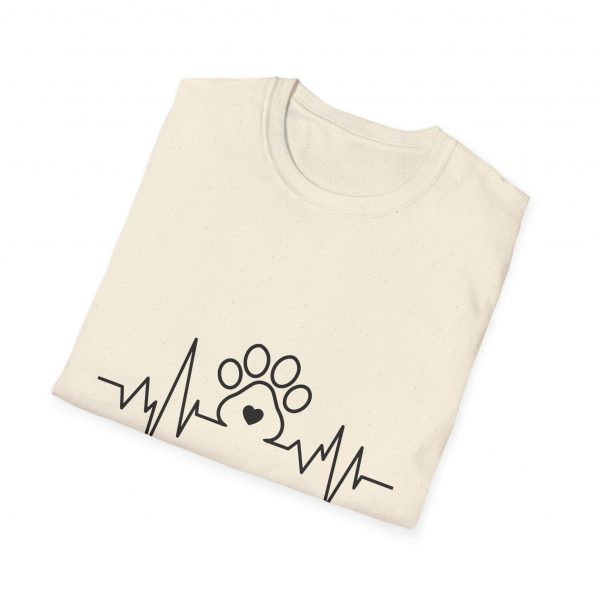 Dog Paw Heartbeats Version 2 - Unisex T-Shirt - Image 24