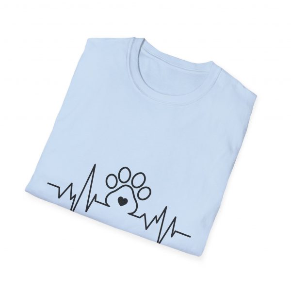 Dog Paw Heartbeats Version 2 - Unisex T-Shirt - Image 32