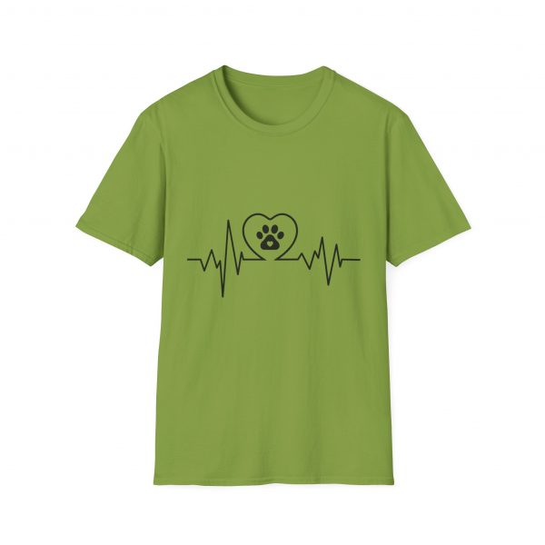 Dog Paw Heartbeats Version 1 - Unisex T-Shirt - Image 21