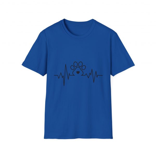 Dog Paw Heartbeats Version 2 - Unisex T-Shirt - Image 45