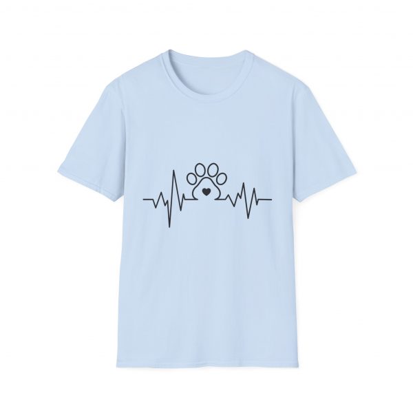 Dog Paw Heartbeats Version 2 - Unisex T-Shirt - Image 29
