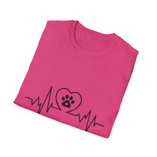 Dog Paw Heartbeats Version 1 - Unisex T-Shirt - Image 52