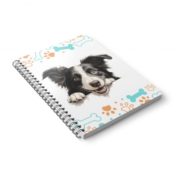 Border Collie Wirobound Softcover Notebook, A5 - Image 5