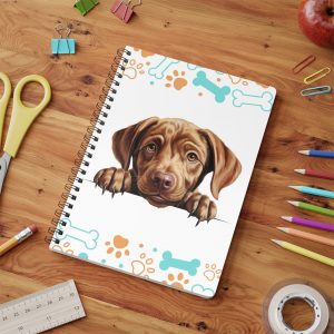 Labrador Retriever Wirobound Softcover Notebook, A5
