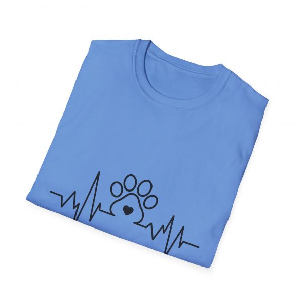 Dog Paw Heartbeats Version 2 - Unisex T-Shirt - Image 36