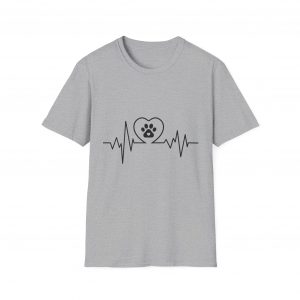 Dog Paw Heartbeats Version 1 - Unisex T-Shirt