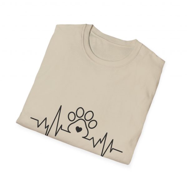 Dog Paw Heartbeats Version 2 - Unisex T-Shirt - Image 16