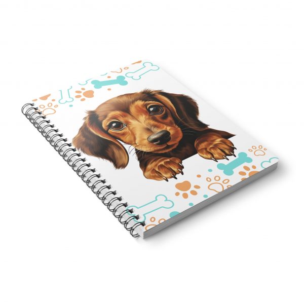Dachshund Wirobound Softcover Notebook, A5 - Image 5
