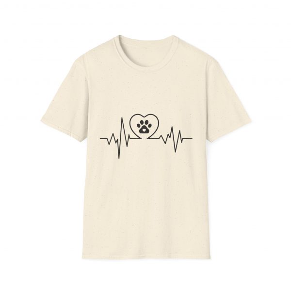 Dog Paw Heartbeats Version 1 - Unisex T-Shirt - Image 17