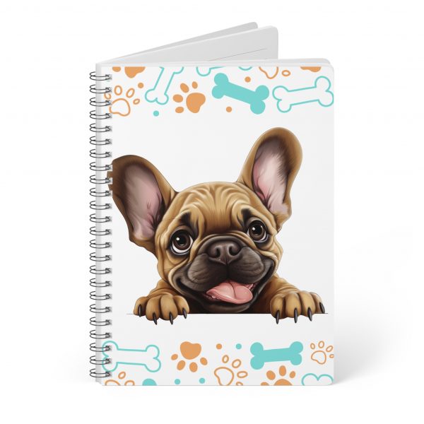 French Bulldog (Frenchie) Wirobound Softcover Notebook, A5 - Image 4