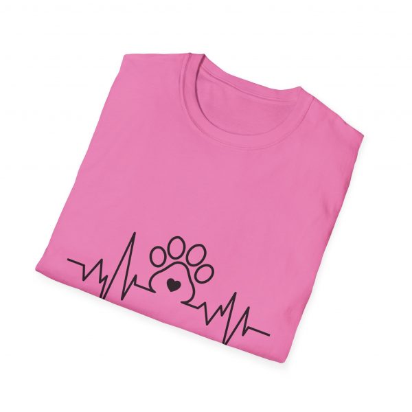 Dog Paw Heartbeats Version 2 - Unisex T-Shirt - Image 52