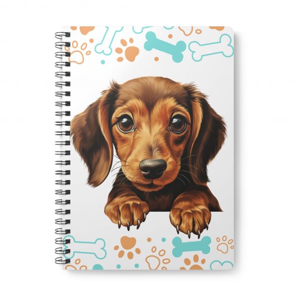 Dachshund Wirobound Softcover Notebook, A5 - Image 2
