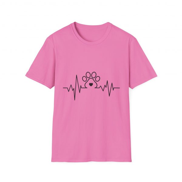 Dog Paw Heartbeats Version 2 - Unisex T-Shirt - Image 49