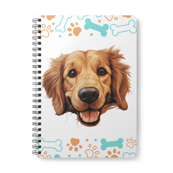 Golden Retriever Wirobound Softcover Notebook, A5 - Image 2