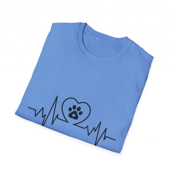 Dog Paw Heartbeats Version 1 - Unisex T-Shirt - Image 32