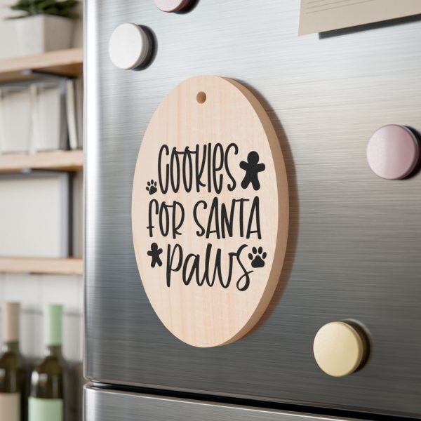 Cookies For Santa Paws - Wooden Ornaments - Image 3