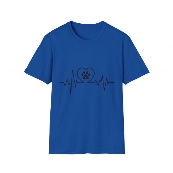 Dog Paw Heartbeats Version 1 - Unisex T-Shirt - Image 41