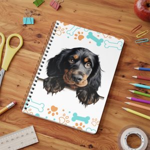 Gordon Setter Wirobound Softcover Notebook, A5