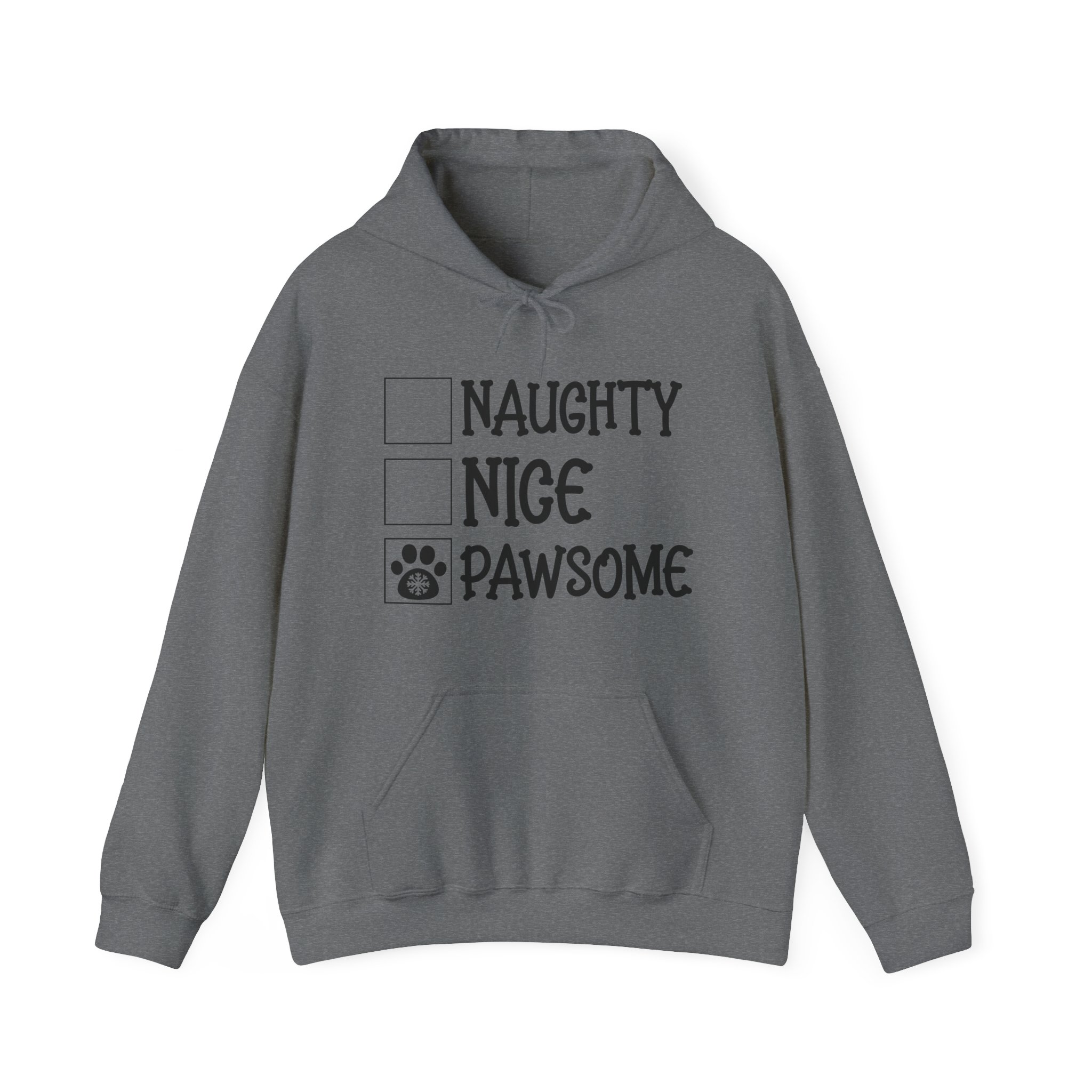 Nice, Naughty, Pawsome Unisex Heavy Blend™ Hooded Sweatshirt - Image 17