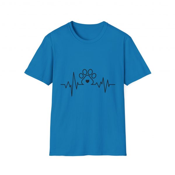 Dog Paw Heartbeats Version 2 - Unisex T-Shirt - Image 41
