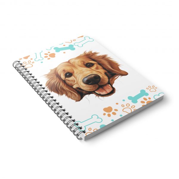Golden Retriever Wirobound Softcover Notebook, A5 - Image 5