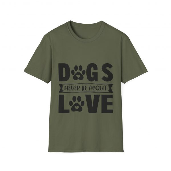Dogs Never Lie About Love Unisex Softstyle T-Shirt - Image 9