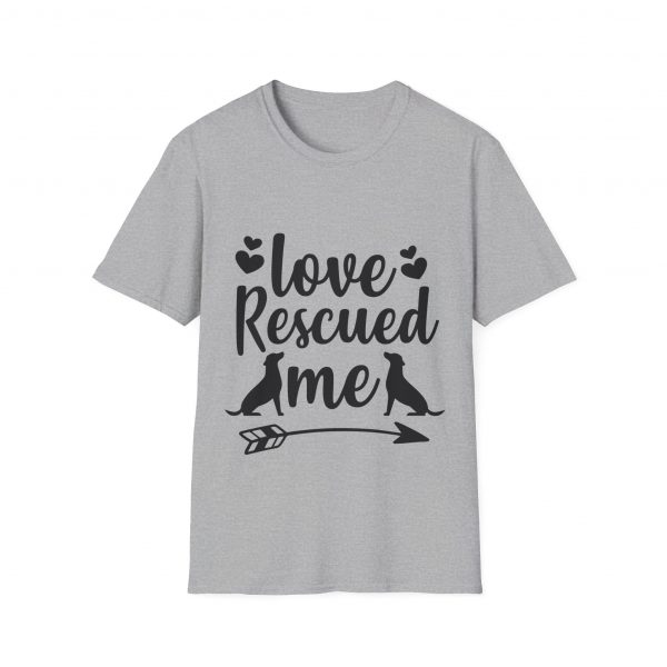 Love Rescued Me Unisex Softstyle T-Shirt - Image 9