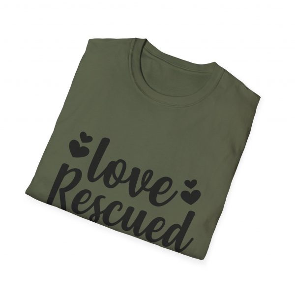 Love Rescued Me Unisex Softstyle T-Shirt - Image 4