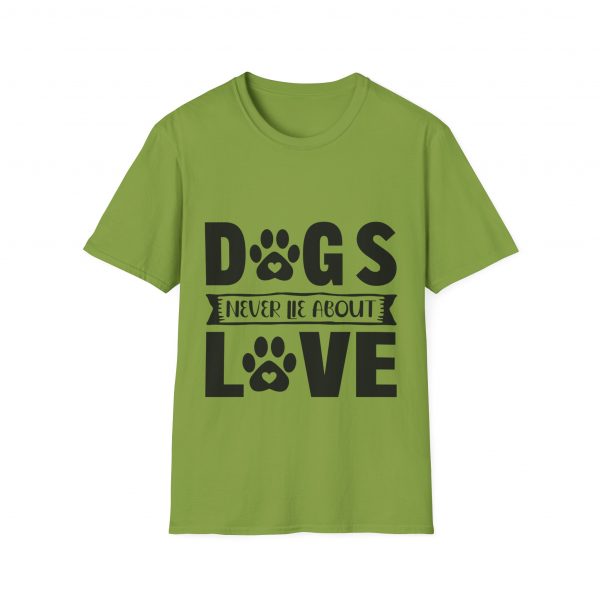 Dogs Never Lie About Love Unisex Softstyle T-Shirt - Image 13