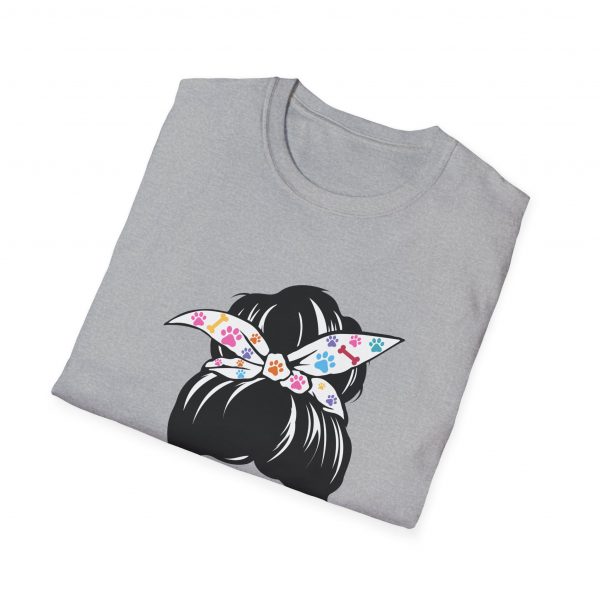Messy Bun Dog Mom - Unisex T-Shirt - Image 4