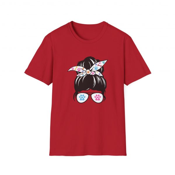 Messy Bun Dog Mom - Unisex T-Shirt - Image 61