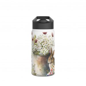 Rabbit Design One - Stainless Steel Water Bottle, Standard Lid