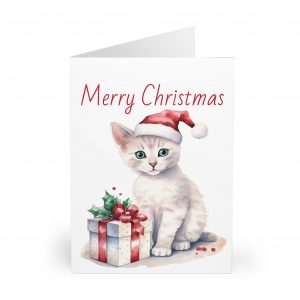 Christmas Kitten Greeting Cards (5 Pack) - Christmas Design 3